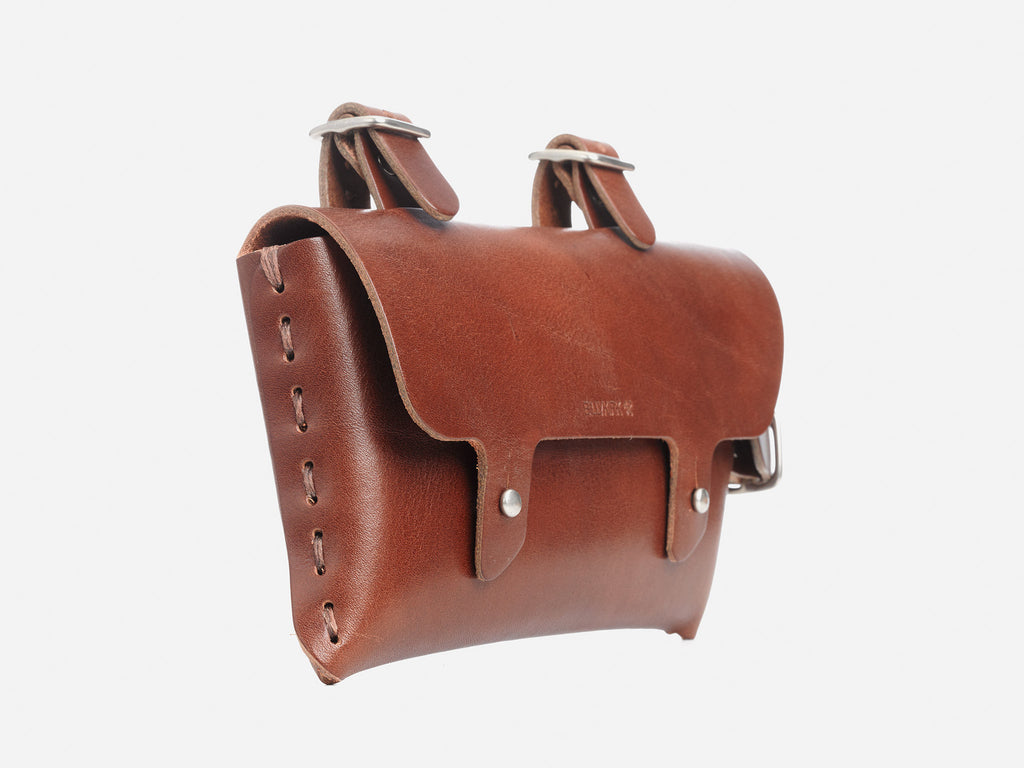 leather bike pouch