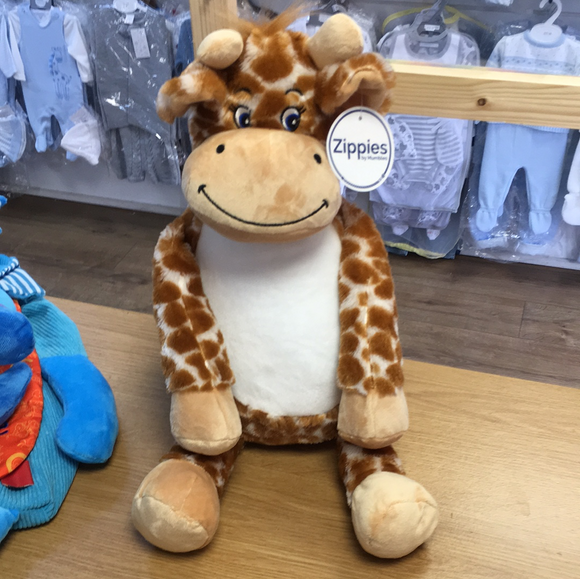 personalised giraffe teddy