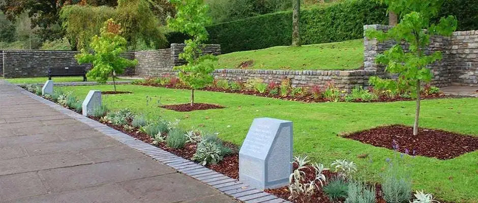 Aberfan Memorial Gardens completed by the stonemasons, Mossfords