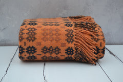 Welsh Blankets hand woven in the Caernarfon pattern design - Brianne