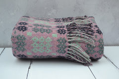 Welsh Blankets hand woven in the Caernarfon pattern design - Cambrian