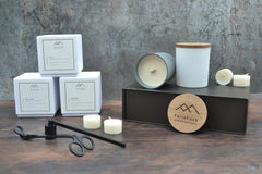 Wesh Candles. Handmade candles with Wick Trimmers and Candle Snuffers