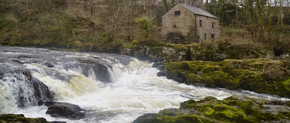 Cenarth Falls with the old Mill in the background