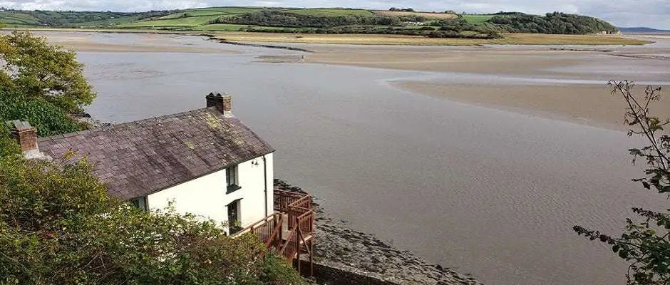 Dylan Thomas Boathouse at Laugharne where he would write in his famous works