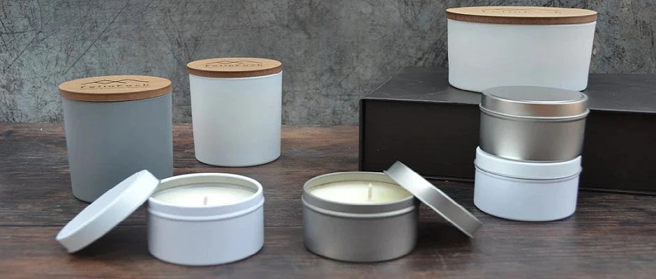 Soy Wax Candles - hand poured Candles in Tins, 3 wick candles and others, all with soy wax