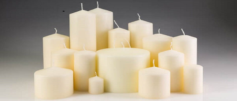 Pillar Candles in Natural Soy Wax