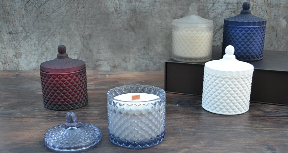 Premium Geo Glass Candles