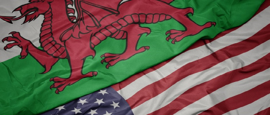 Red Dragon America - Wales USA Flags