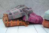Welsh Blankets - Traditional Caernarfon poercullis patterns, contemporary colourspatterns