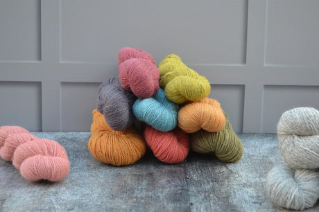 Welsh yarn - hand dyed yarn 1