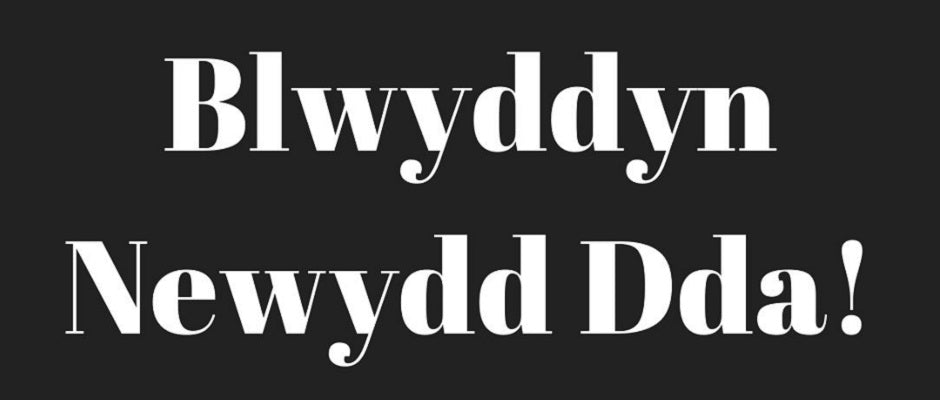 Welsh for Happy New Year - Blwyddyn Newydd Dda