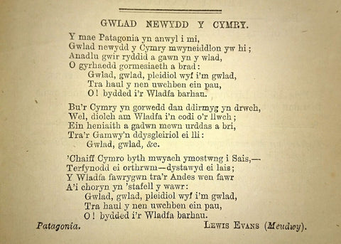 Welsh National Anthem - Patagonia. Gwlad Newydd  y Cymry