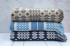 Welsh tapestry blankets - hand woven in west Wales