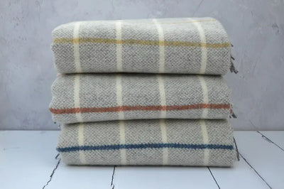 Frenni. Wool throws, hand woven in Wales