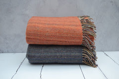 Wool throws - hand woven in Wales