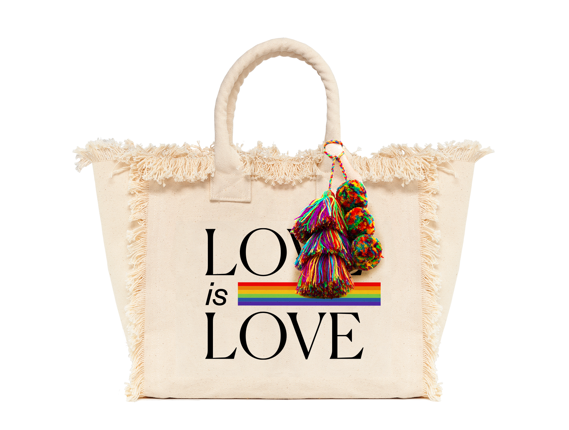 Love Is Love Fringe Tote