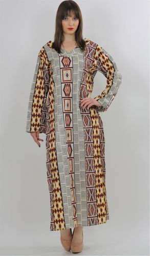 Vintage 70s sheer silk caftan robe Boho Hippie angel sleeve - shabbybabe