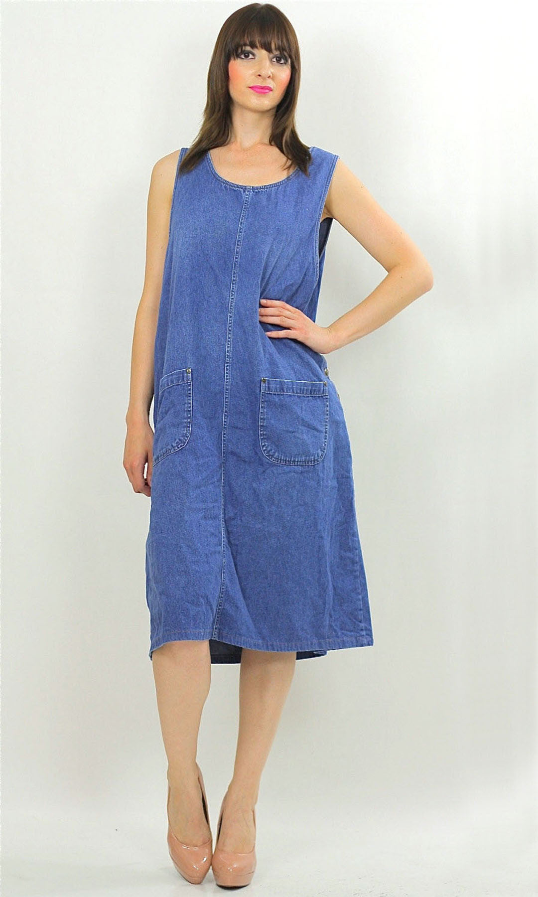 90s denim dress