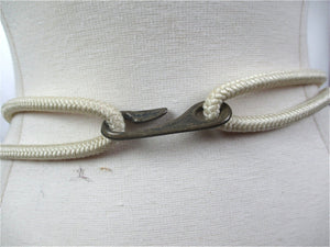 White woven wide waist braided hip belt medallion buckle - shabbybabe
 - 3