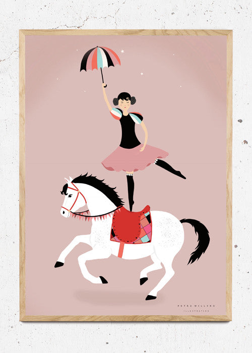 Circus ballerina - str. A3 plakat fra Petra Willero ...