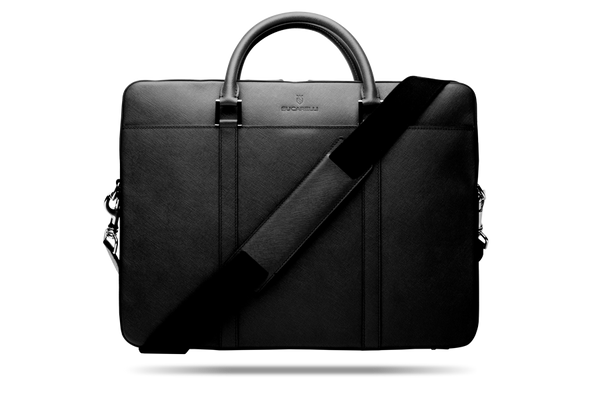 Black Saffiano Briefcase | Bucarelli