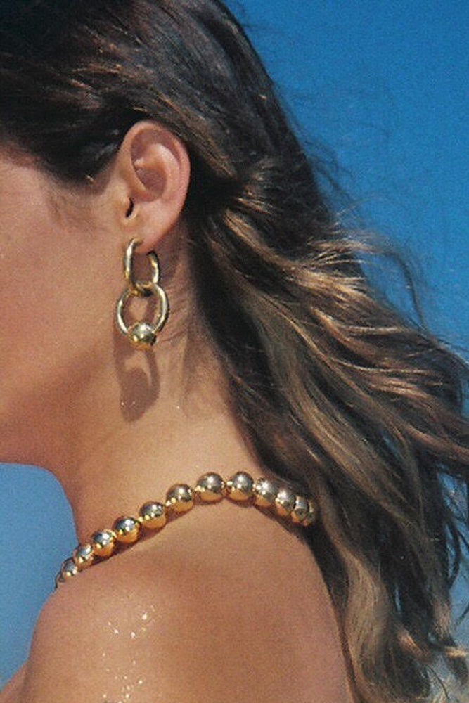 Young Frankk Cozette Earrings and Alex Beaded Collar