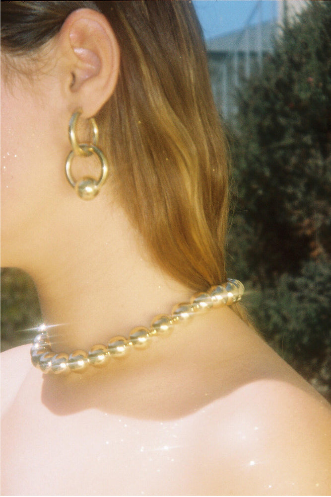 Young Frankk Cozette Earrings and Alex Beaded Collar