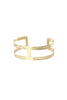 Bar Hammered Brass Cuff