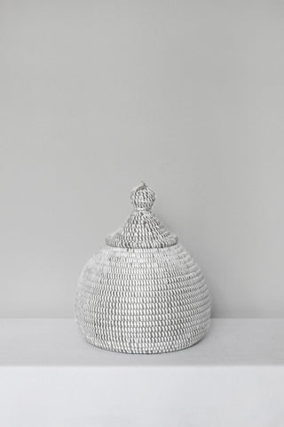Mini Traditional Basket in White