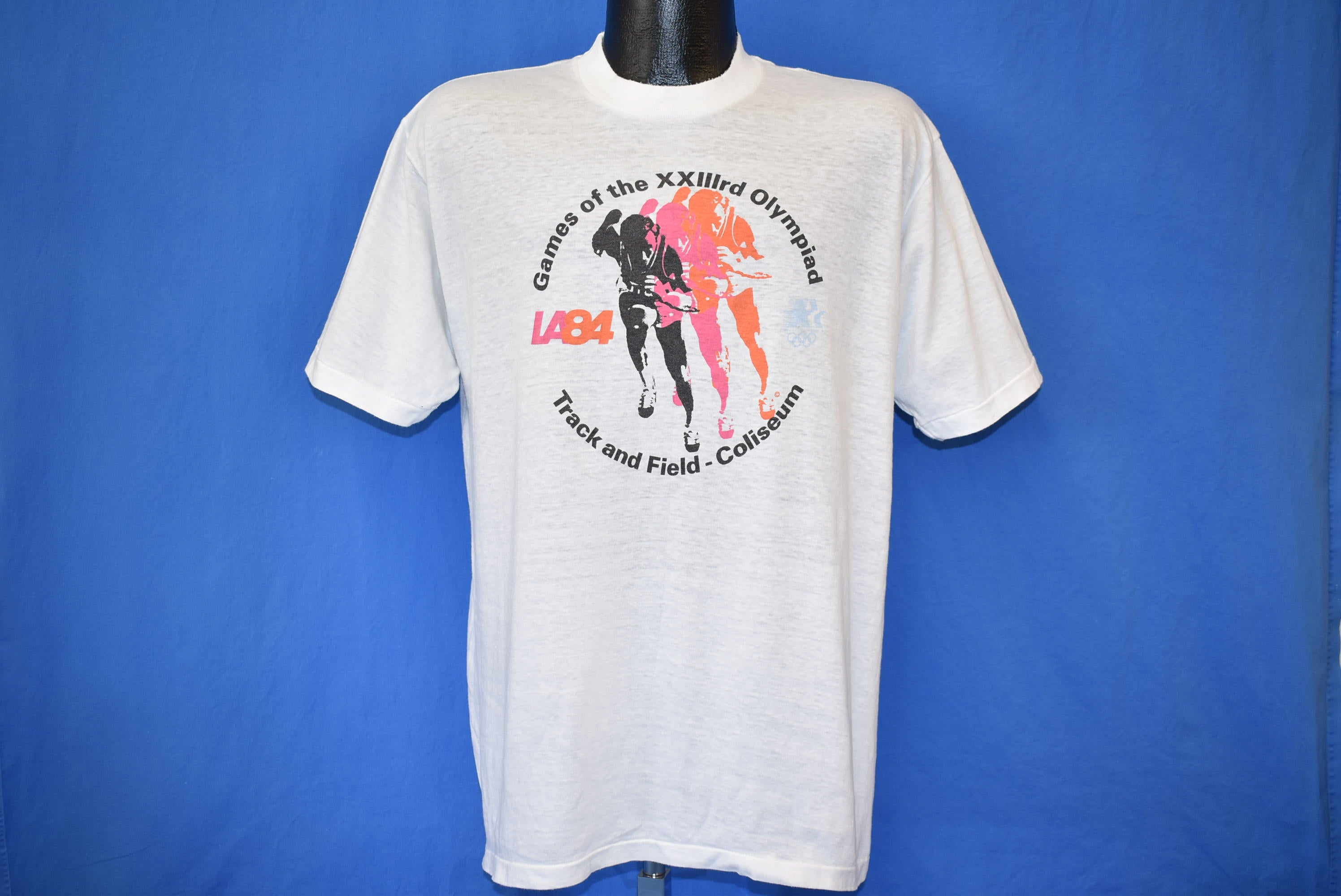 80s Olympics Los Angeles 1984 Track Field t-shirt Large - The Captains ...