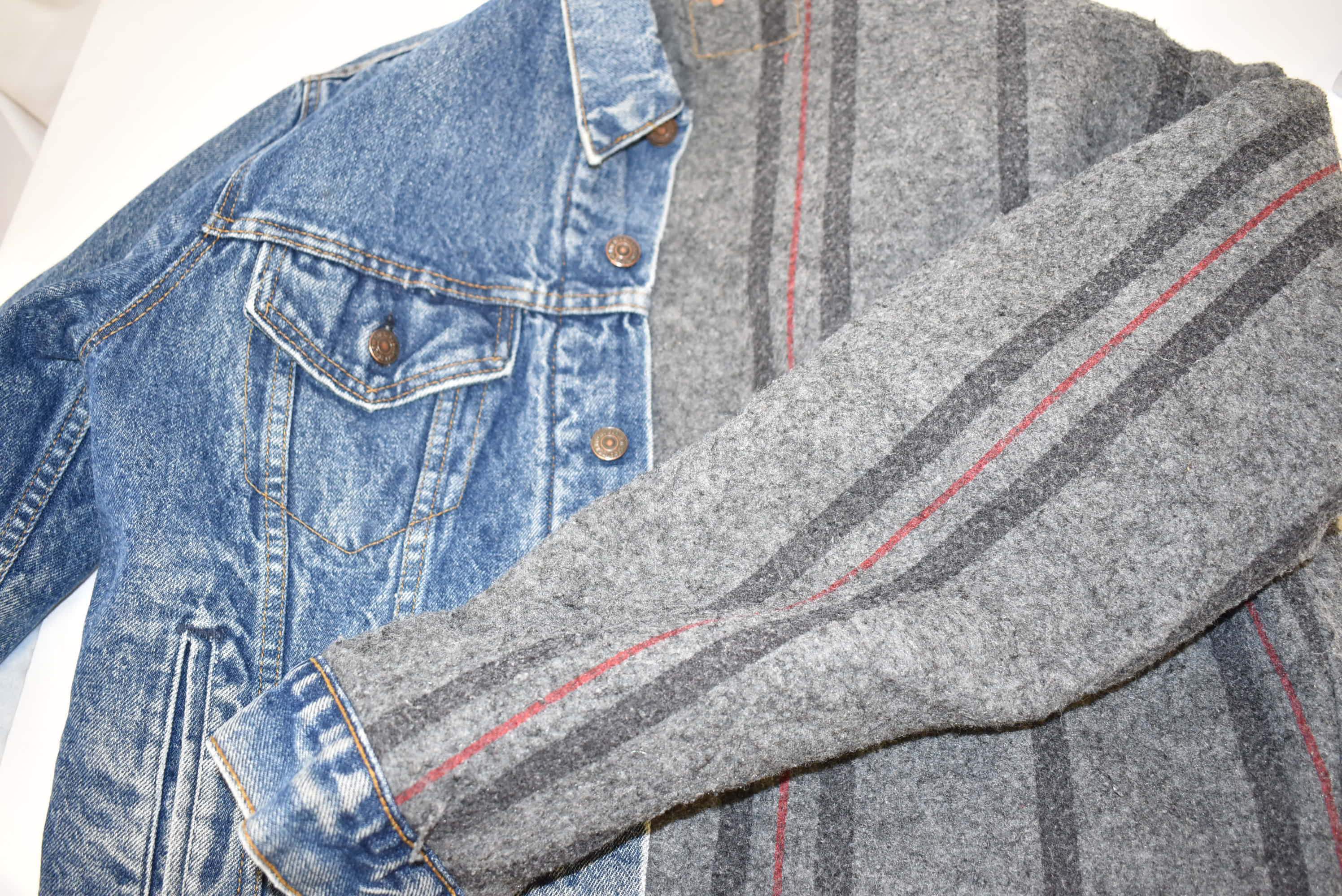 levi blanket lined denim jacket