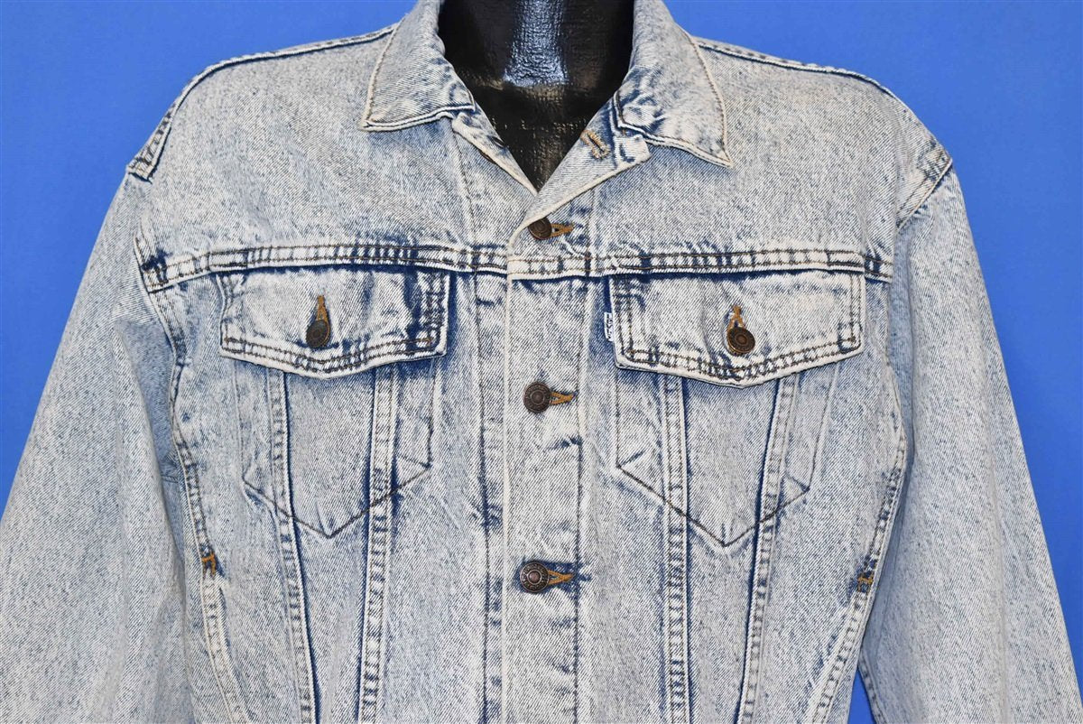 90s Levis 527 Acid Wash Denim Trucker Jacket Medium