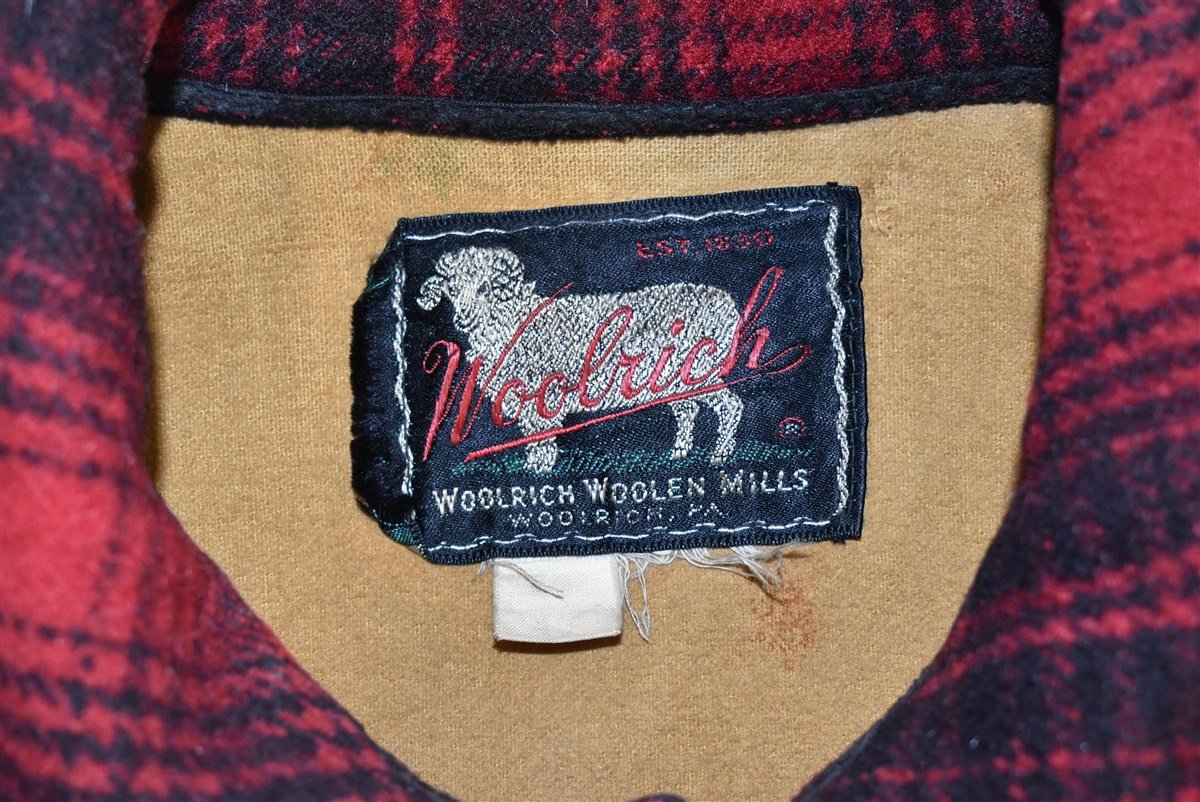 50s Woolrich 503 Mackinaw Plaid Hunting Jacket Large - The Captains Vintage