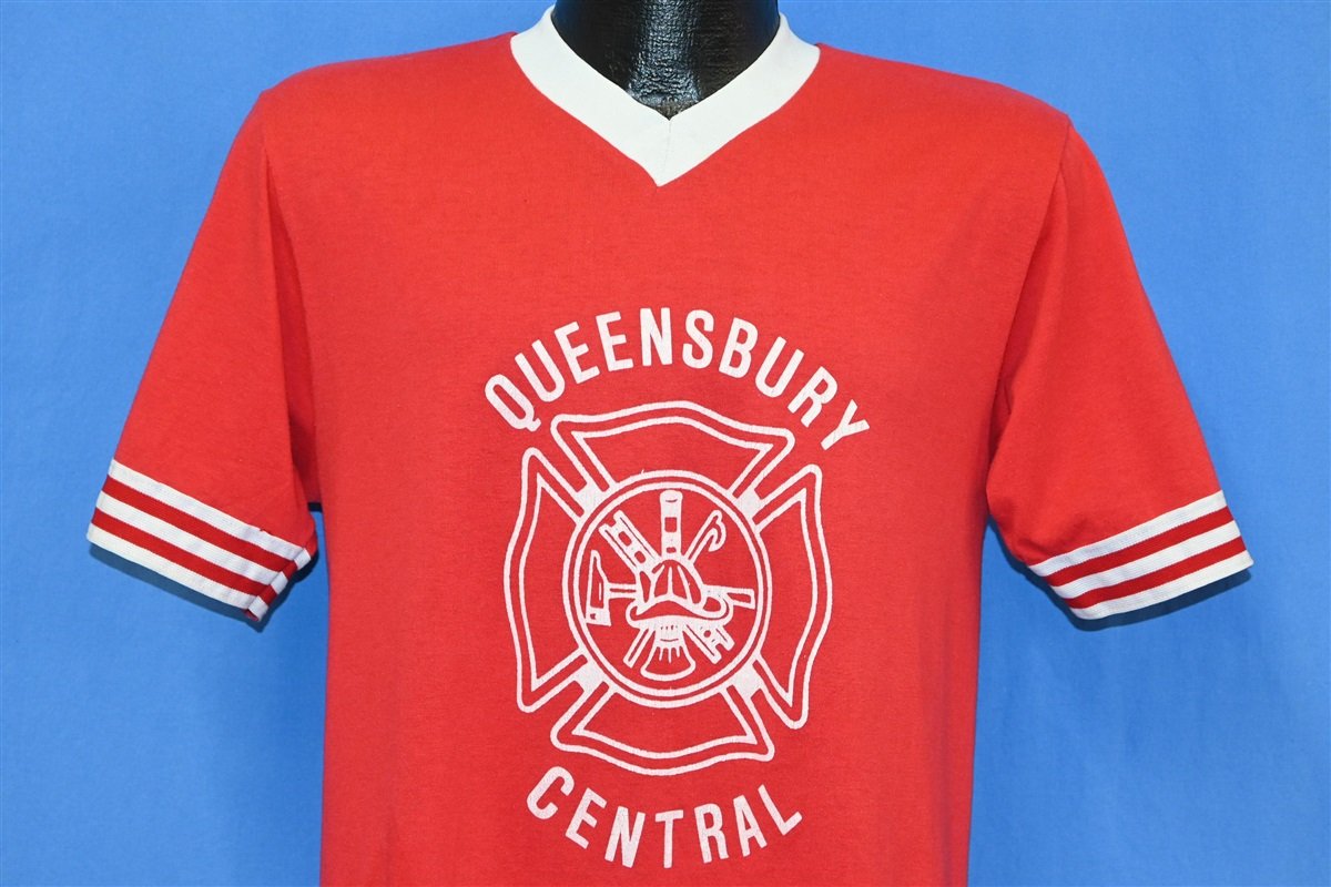 80s Queensbury Central Volunteer Fire Company 3 t-shirt Medium