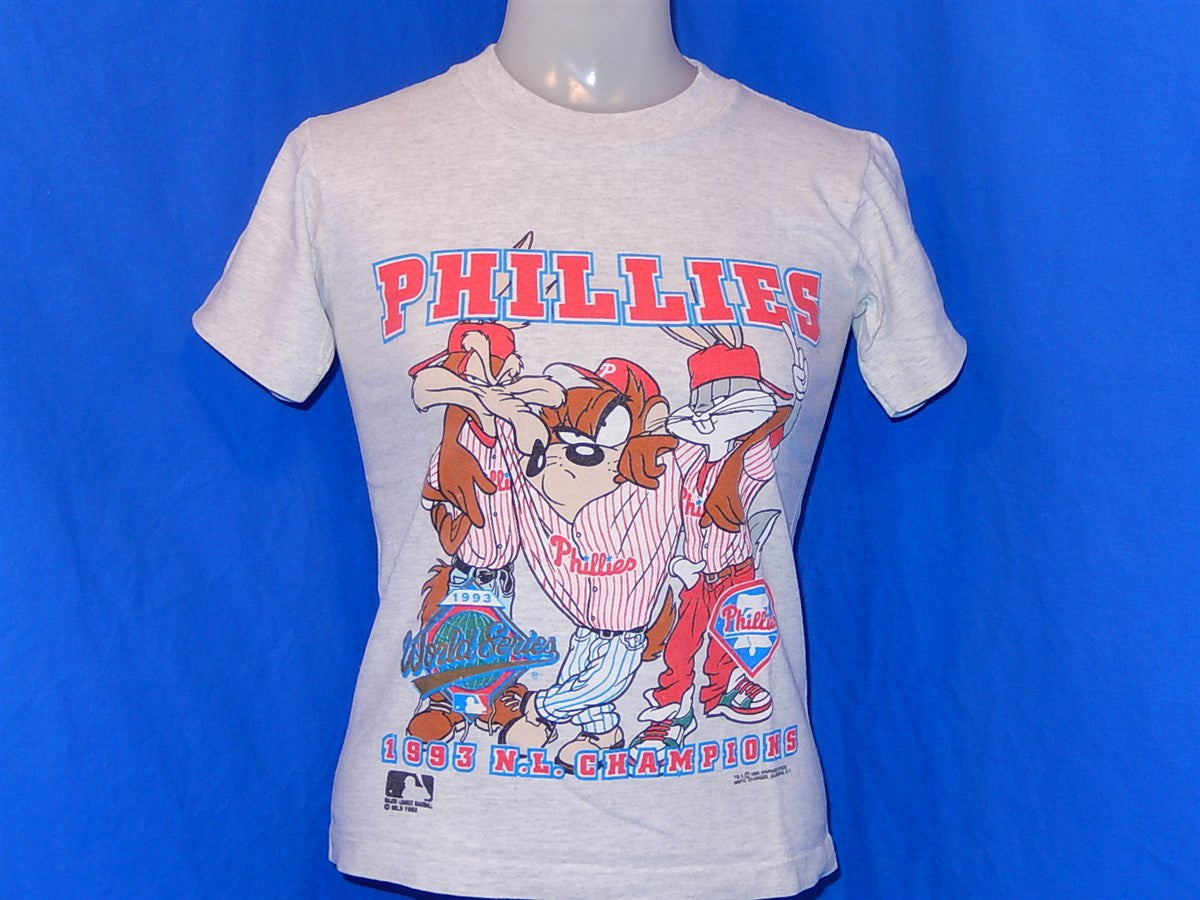 90s Philadelphia Phillies Looney Tunes Heathered Gray t-shirt Youth Me ...