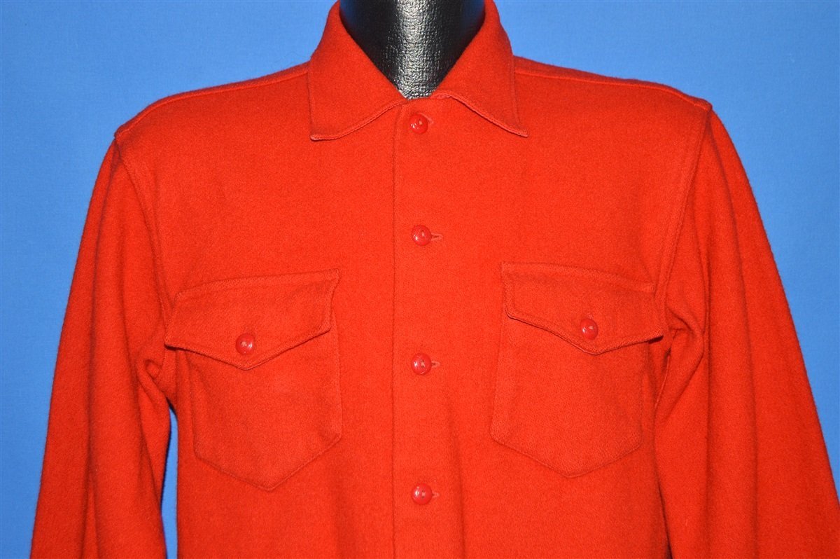 50s Great Western Garment Button Up Wool Jacket Medium