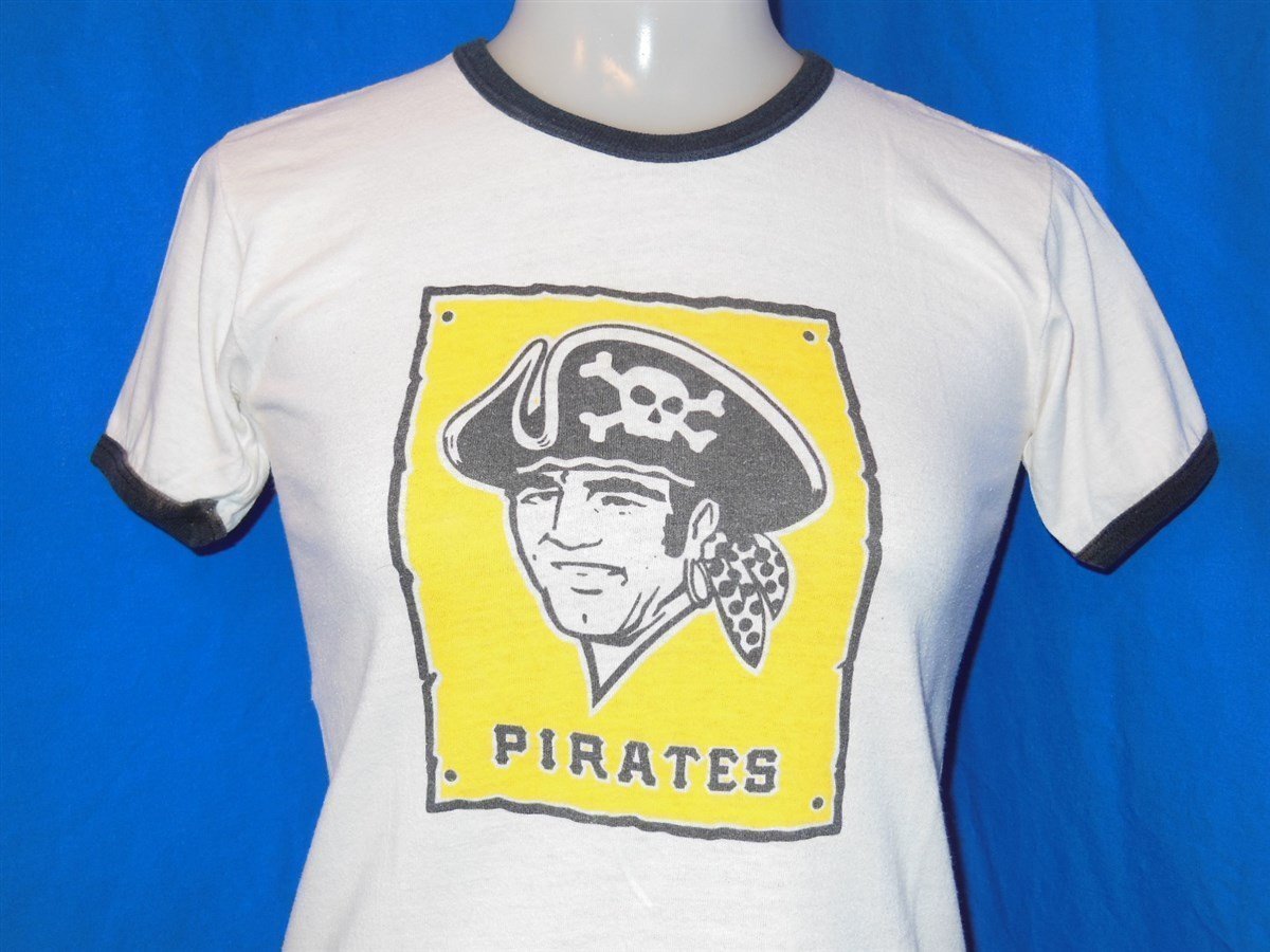 70s Pittsburgh Pirates Baseball Ringer t-shirt Youth Large