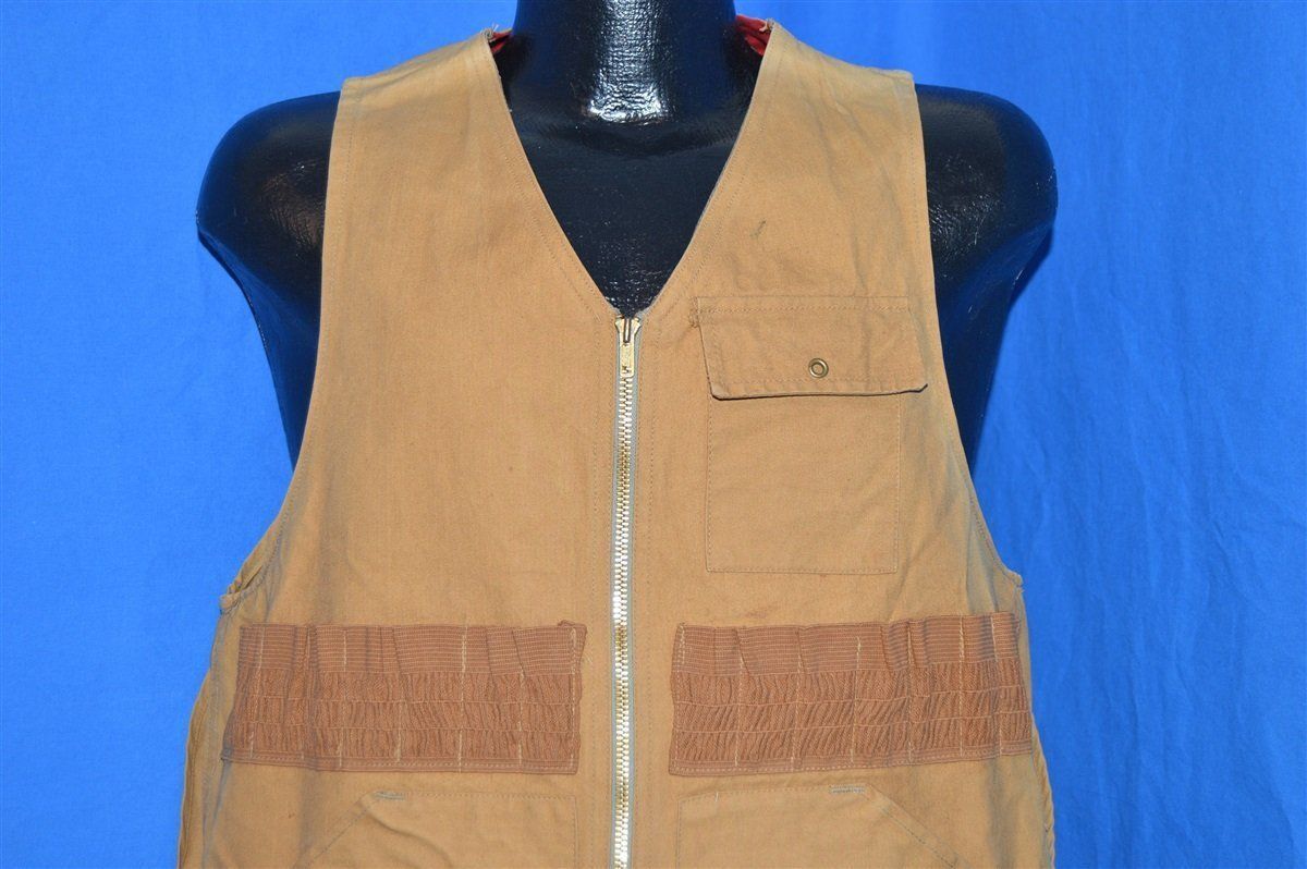 50s Cumberland Brown Shooting Hunting Vest Medium