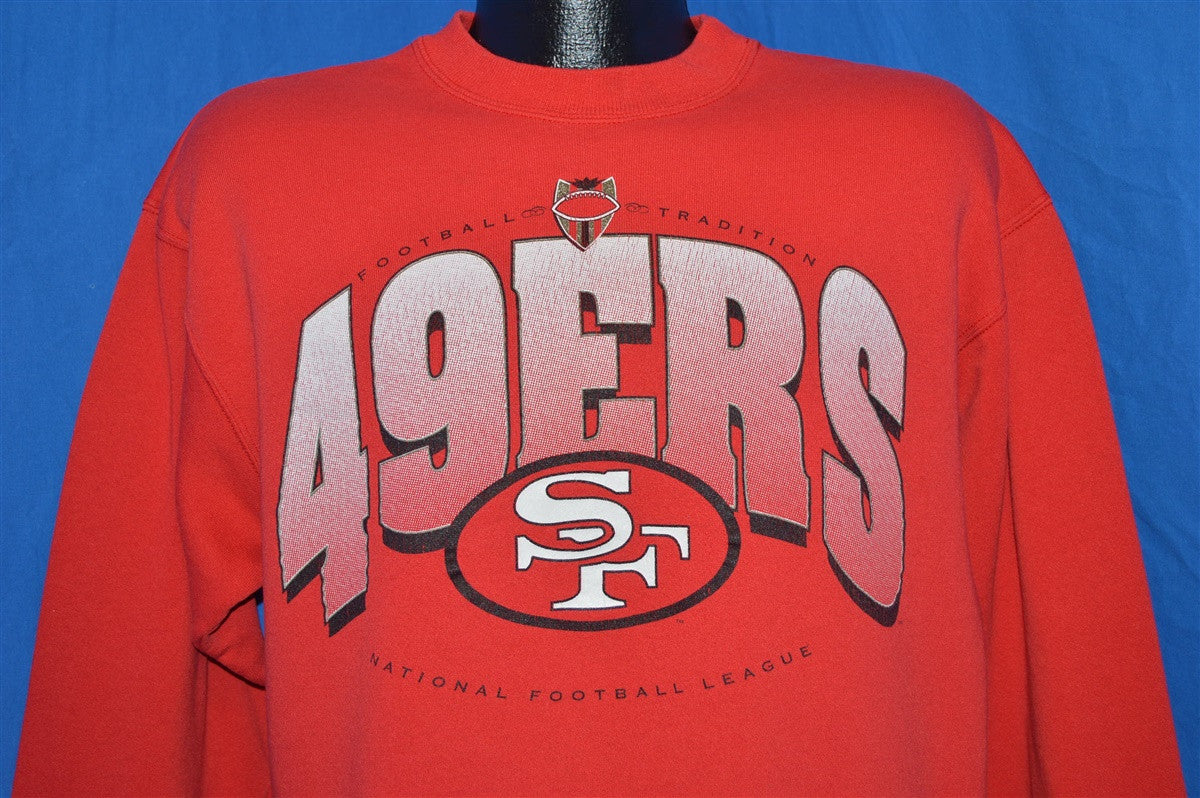 90s San Francisco 49ers Niners Logo NFL Crewneck Sweatshirt Large - The ...