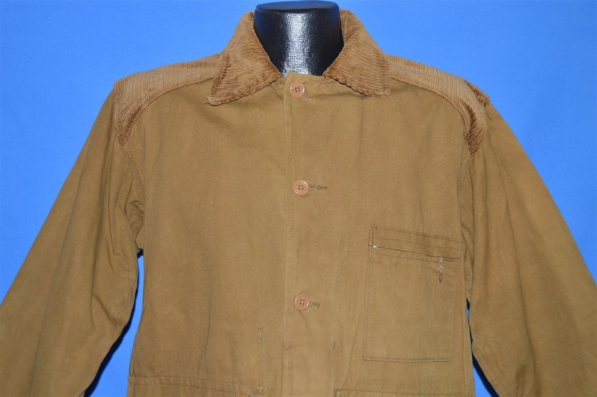 60s Coronet Water Repellant Khaki Hunting Jacket Large