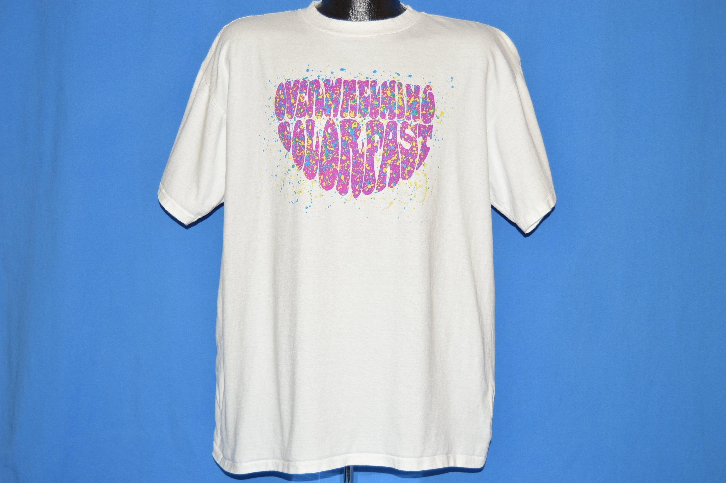 90s Overwhelming Colorfast 1991 Album t-shirt Extra Large - The ...