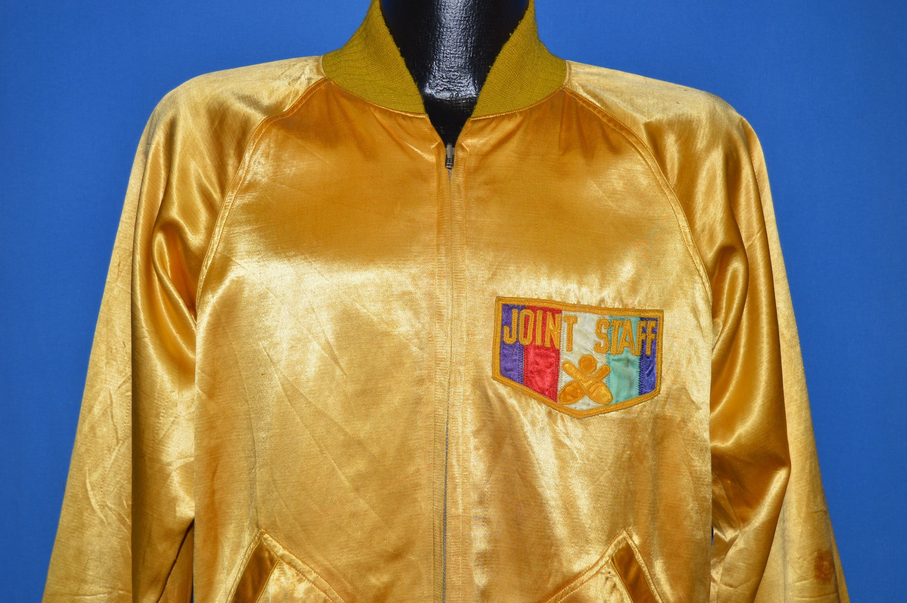 60s Joint Staff Reversible Satin Bowling Jacket Medium