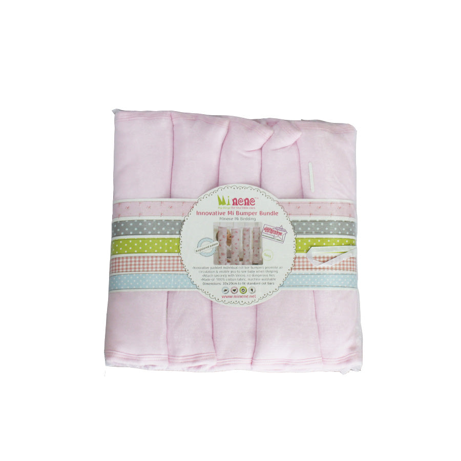 plain pink cot bedding