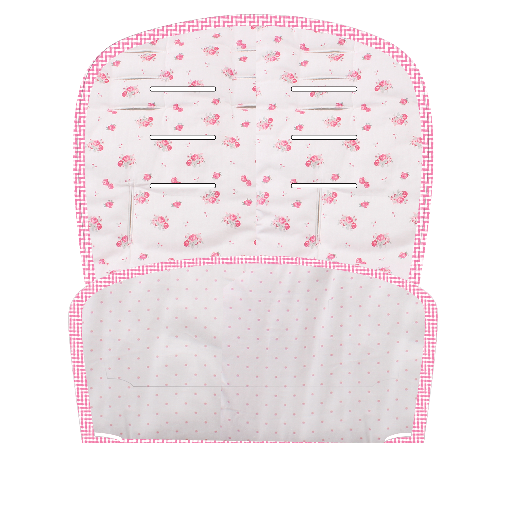 pink pushchair liner