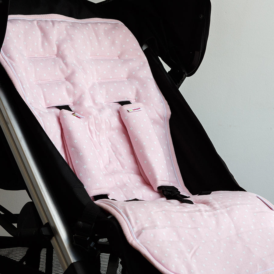 pink pushchair liner