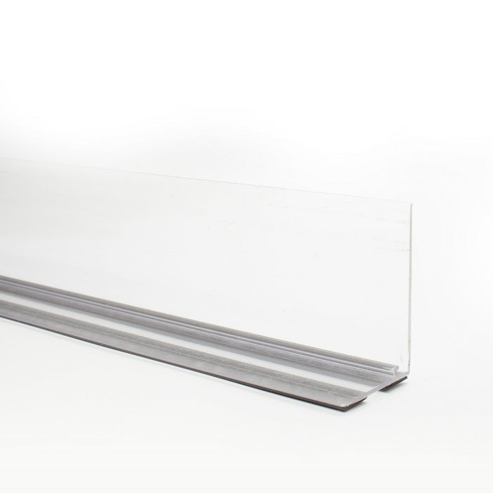 Shelf Stopper Strip Clear PVC with T-Rail and Magnetic Base — Hang and ...