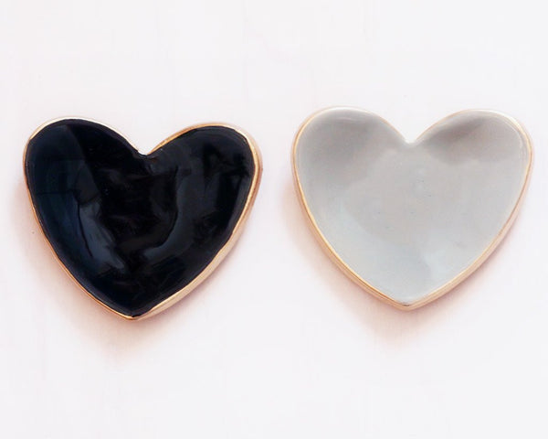 Tiny Heart Ceramic Ring Dish | Handcrafted | Firecracker