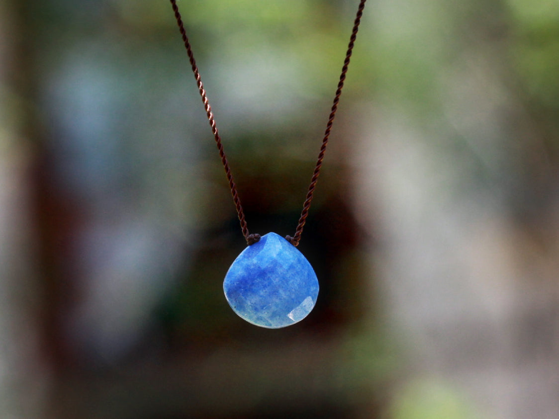 Blue Quartz "Zen Gem" Necklace