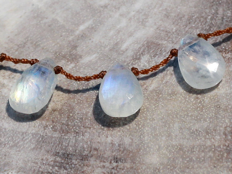 Floating Moonstone Gemstone Necklace