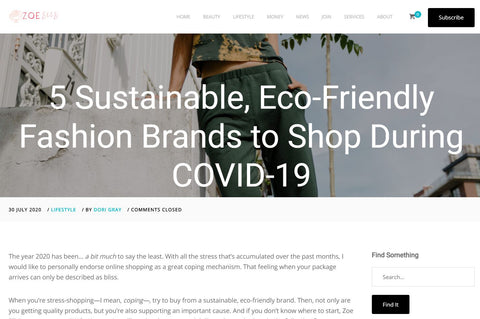 sustainable ecofriendly fashion brands you can shop now